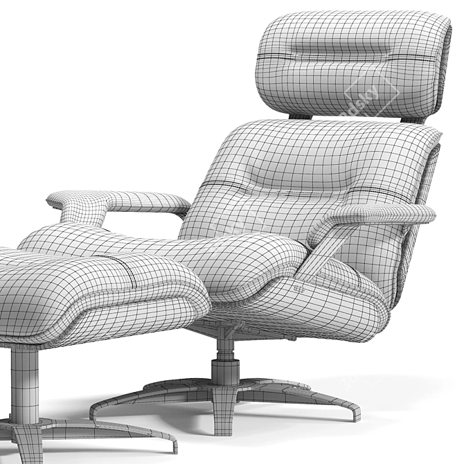 Title: Roche Bobois ATHEA Armchair 3D model image 3