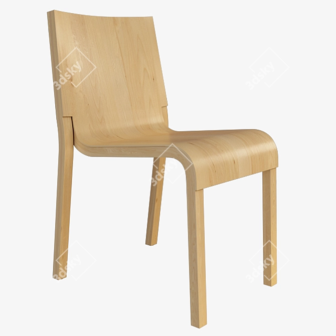 Bliss Chair - Innovative Stacking Chair by Segis 3D model image 1