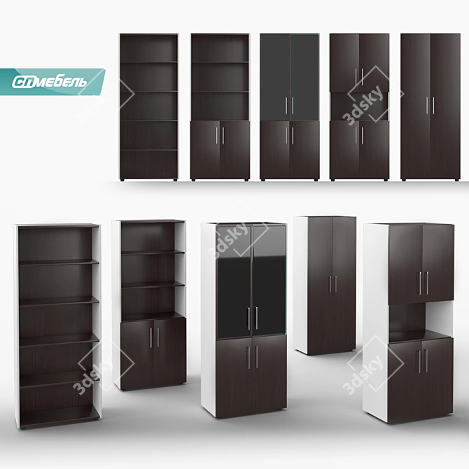 Title: Bent Executive Cabinets 3D model image 1