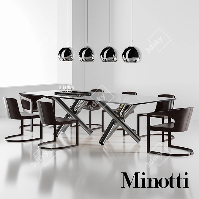 Modern Elegance Set 3D model image 1