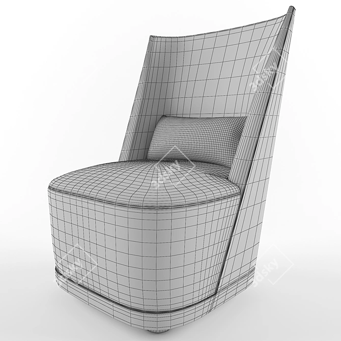 Italian Armchair: Alberta Salotti VIVIEN 3D model image 3