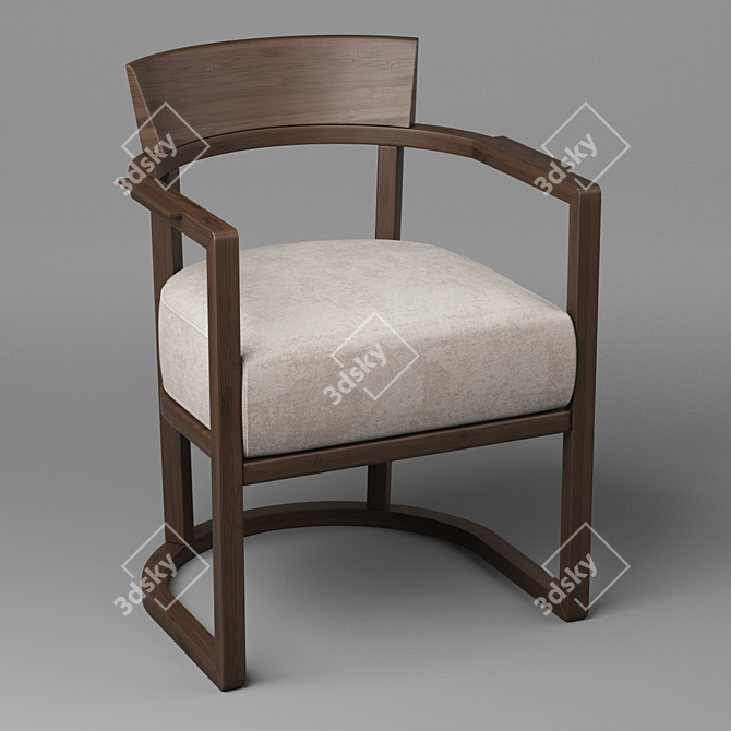 Flexform Barchetta: Designer Charm in Compact Size 3D model image 1