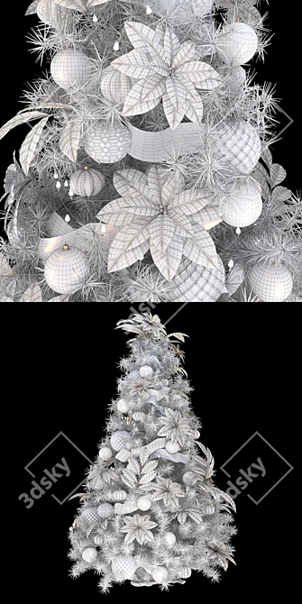 Festive Fir Tree - 2m Tall 3D model image 3