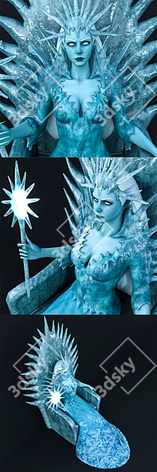 Frozen Fairy Tale Queen 3D model image 2