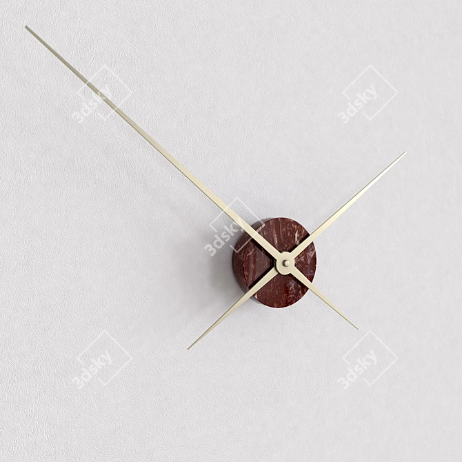 Scandinavian Minimalist Wall Clock Collection 3D model image 3