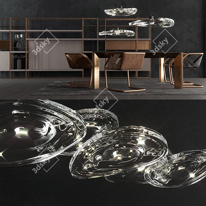 Modern Fusion Furniture Set: Henge Terzani LeeBroom 3D model image 1