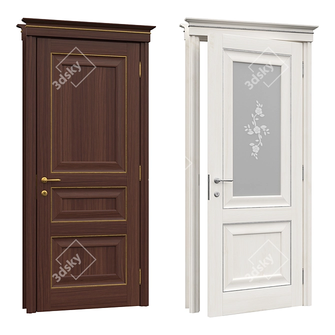 Elegant Regina Collection by Quadri Porte 3D model image 1