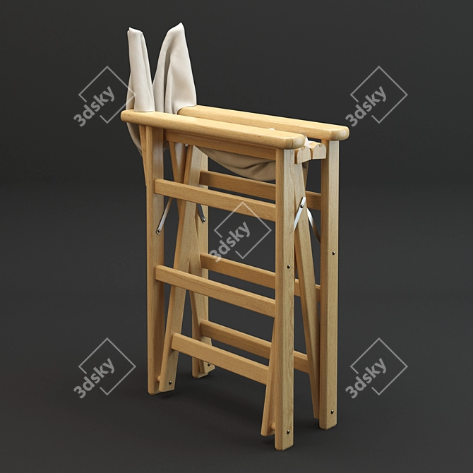 Director Chair: Premium Quality, Detailed Design 3D model image 3