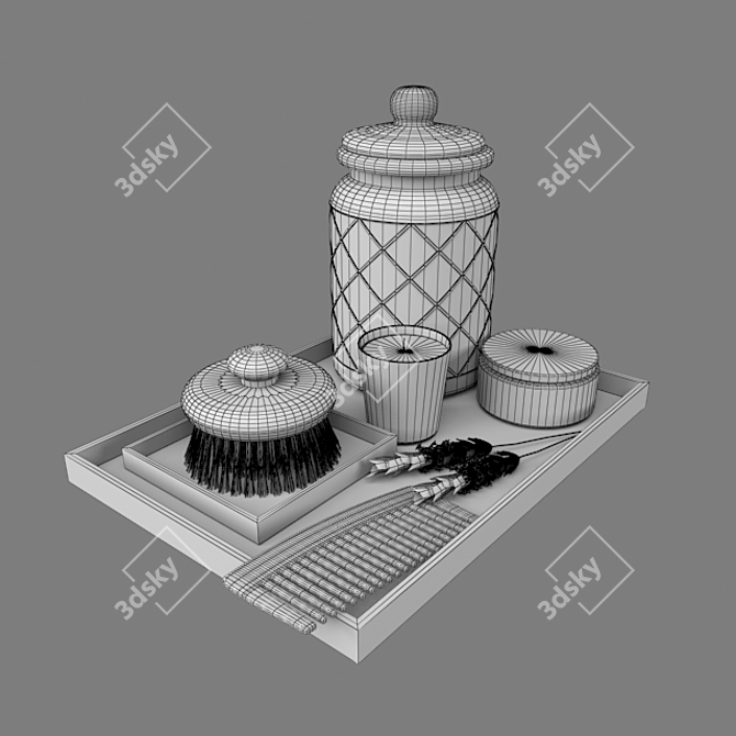 Essential Bathroom Accessories 3D model image 3