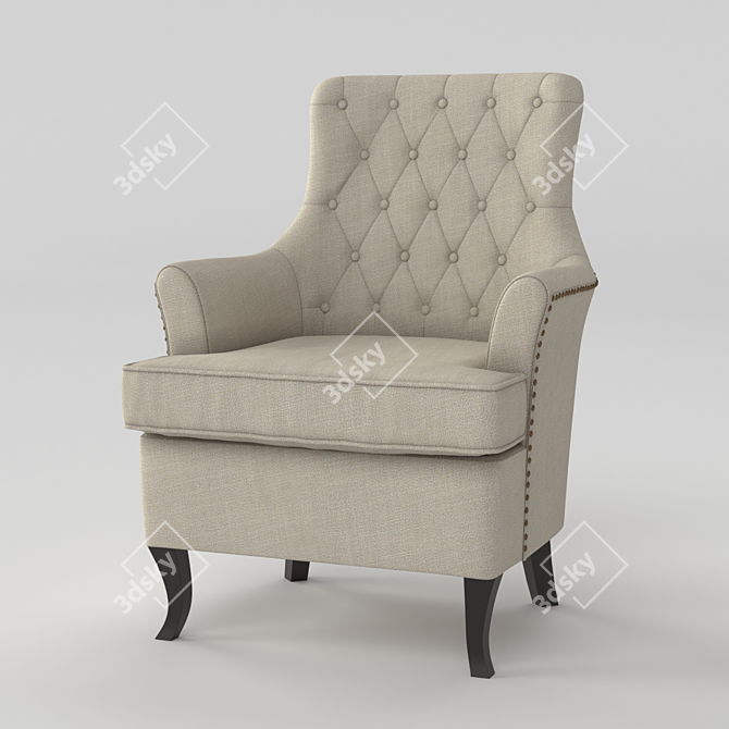 Modern Genesis Armchair 3D model image 1