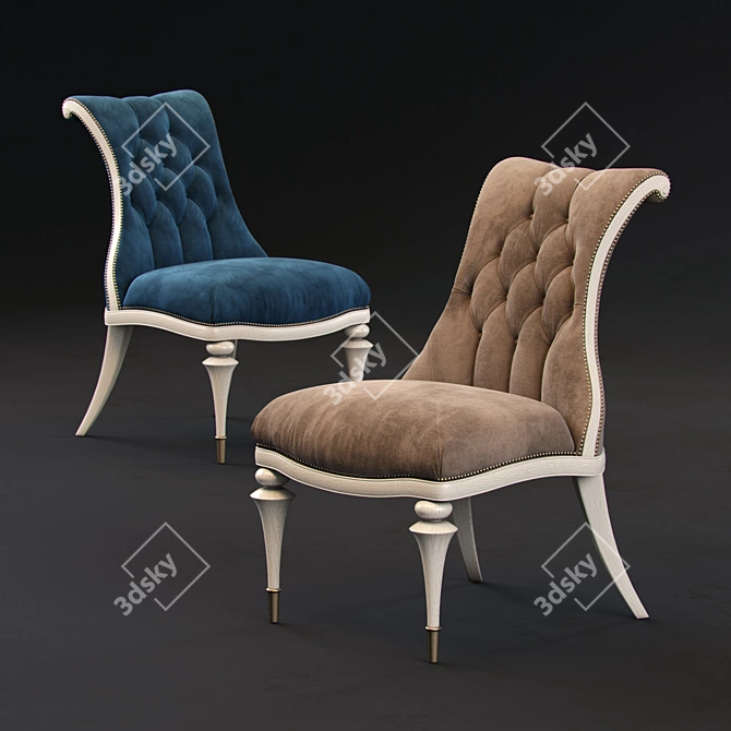 Carleton Chair: Elegant and Versatile 3D model image 1