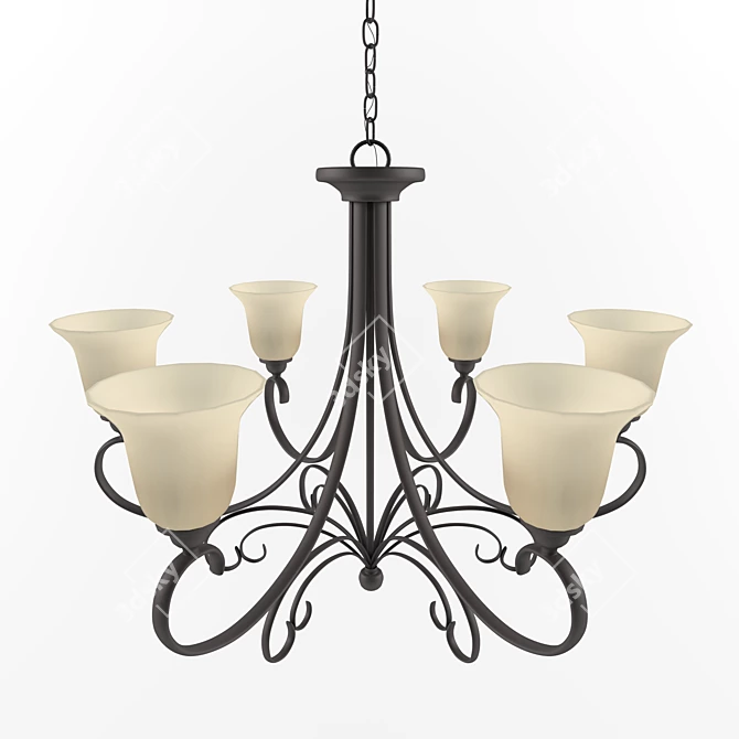 Sea Gull "Del Plato" Chandelier Collection 3D model image 2