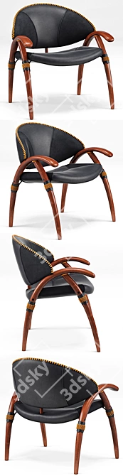 Onca Rope Dining Chair 3D model image 2