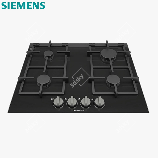 Siemens iQ700 Ceramic 4 Burner Hob 3D model image 1
