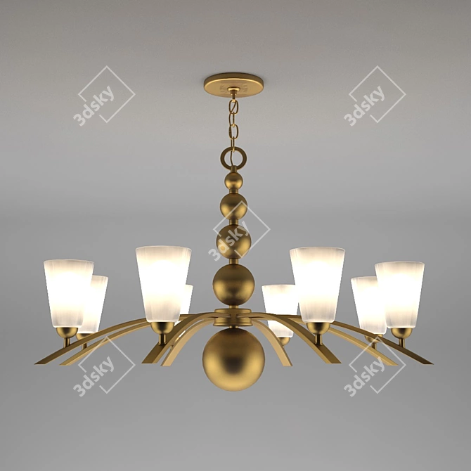 Elegant Hinkley Zelda Chandelier 3D model image 2