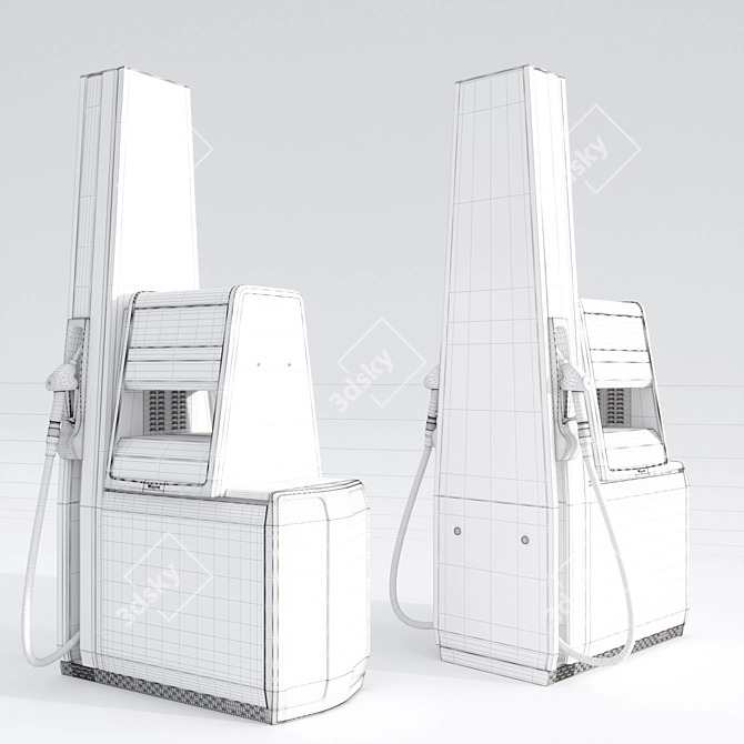 Gazprom Fuel Station: Turbo & Non-Turbo 3D model image 2