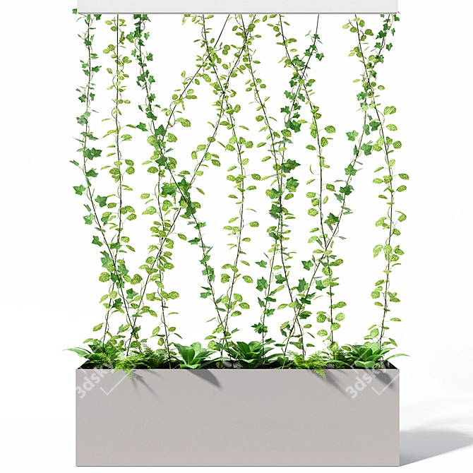 Versatile Plant Partition: 2000x400x2900mm 3D model image 1