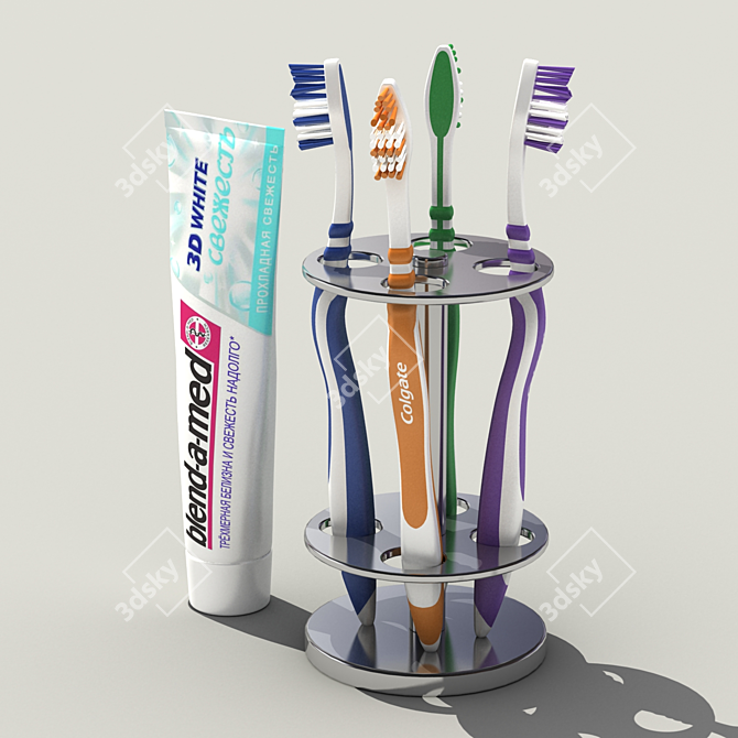 Healthy Smiles: Morning & Evening Brushing! 3D model image 1