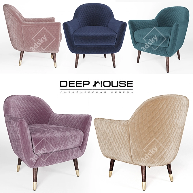 Benelux Deephouse Chair 3D model image 1