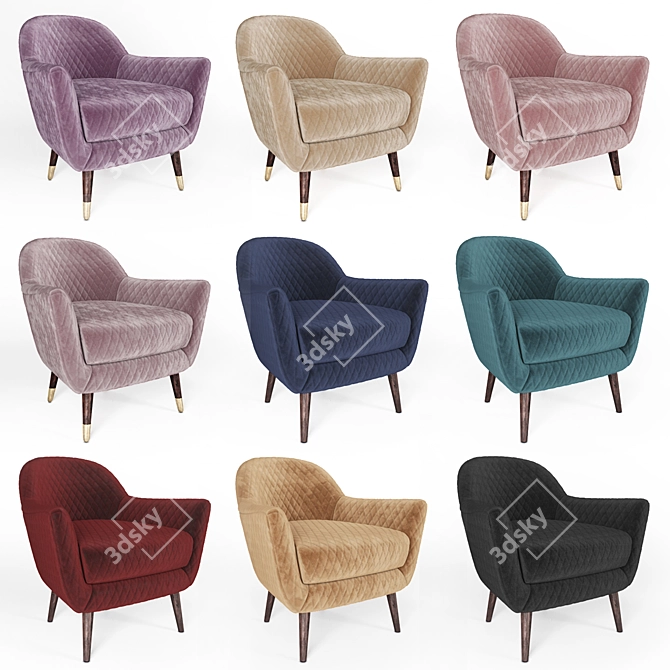Benelux Deephouse Chair 3D model image 2