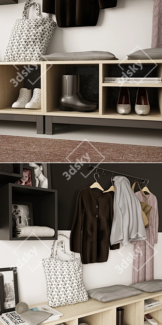 Hallway System Setup 3D model image 2