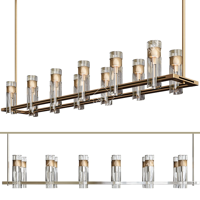 Elegant Chamont Chandelier 3D model image 1