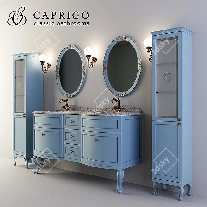 Elegant Caprigo Imperio Furniture Set 3D model image 1
