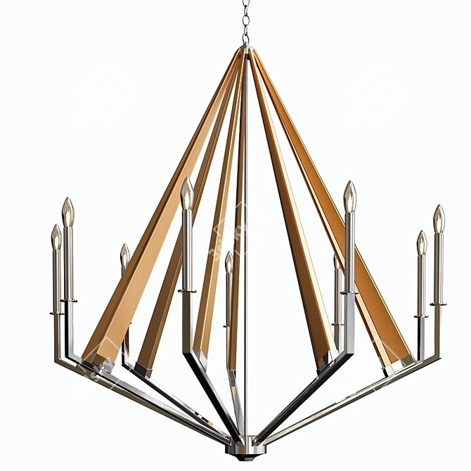 Madera Multi Bulb Wall Sconce 3D model image 1