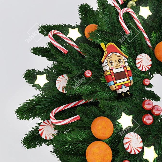 Festive Door Decor 3D model image 2