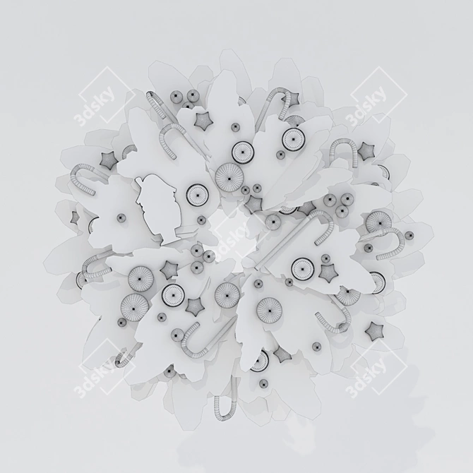 Festive Door Decor 3D model image 3