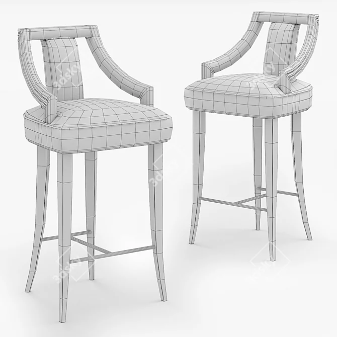 EANDA-BAR Versatile Counter Chair 3D model image 3