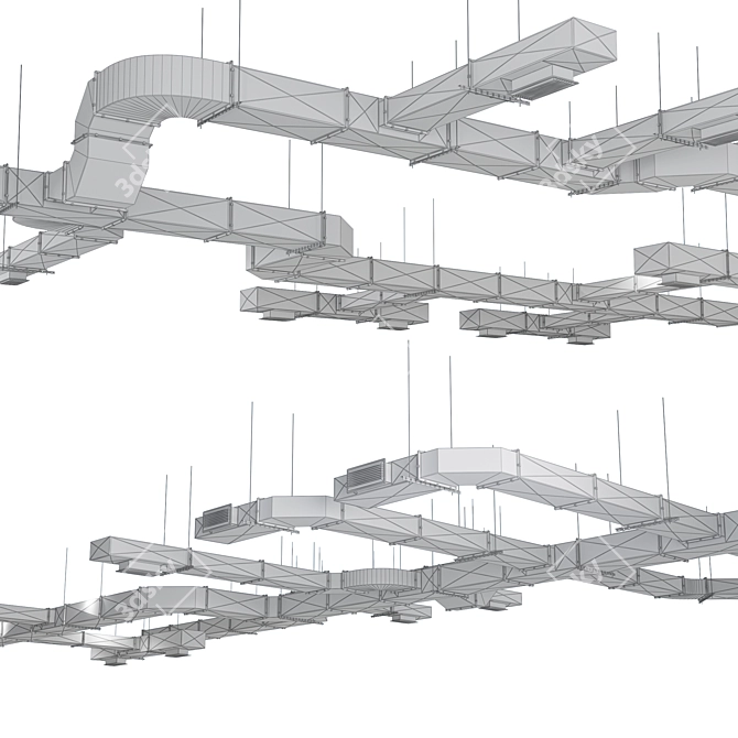 High-Efficiency Ventilation System 3D model image 3