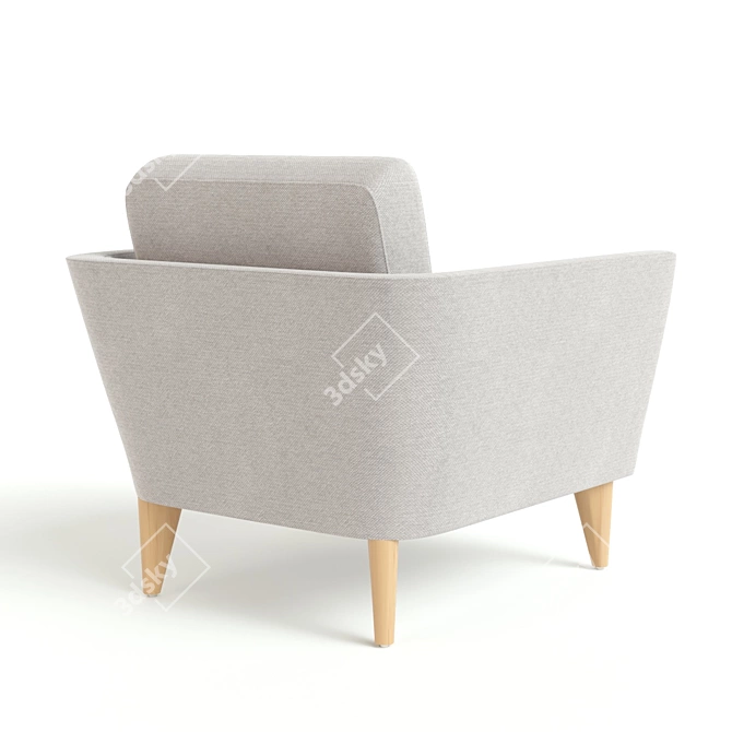 Mynta Deep Comfort Armchair by Sits 3D model image 3