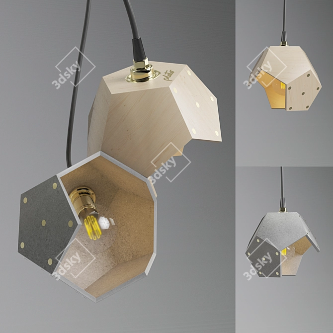 Magnetic Modular Lamps 3D model image 2