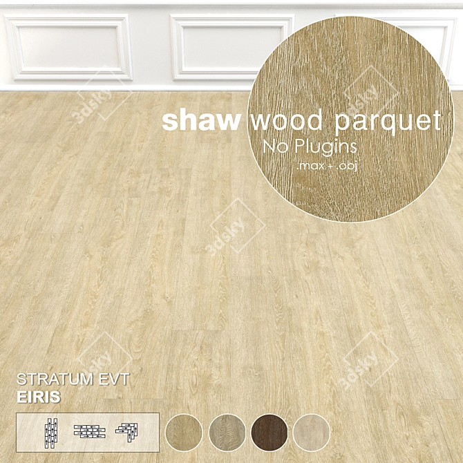 Shaw Wood Parquet Collection 3D model image 2
