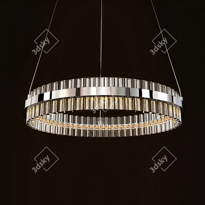 Crystal Halo Pendant Light | DeLight Collection 3D model image 1