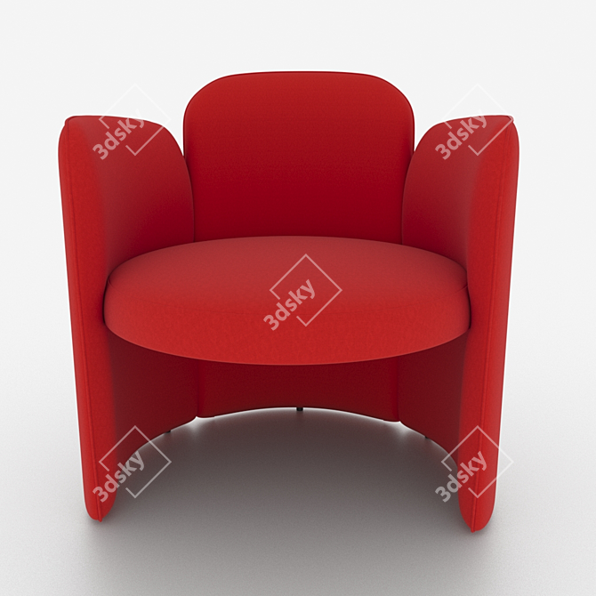 Elegant Josephine Chair by Moroso 3D model image 2