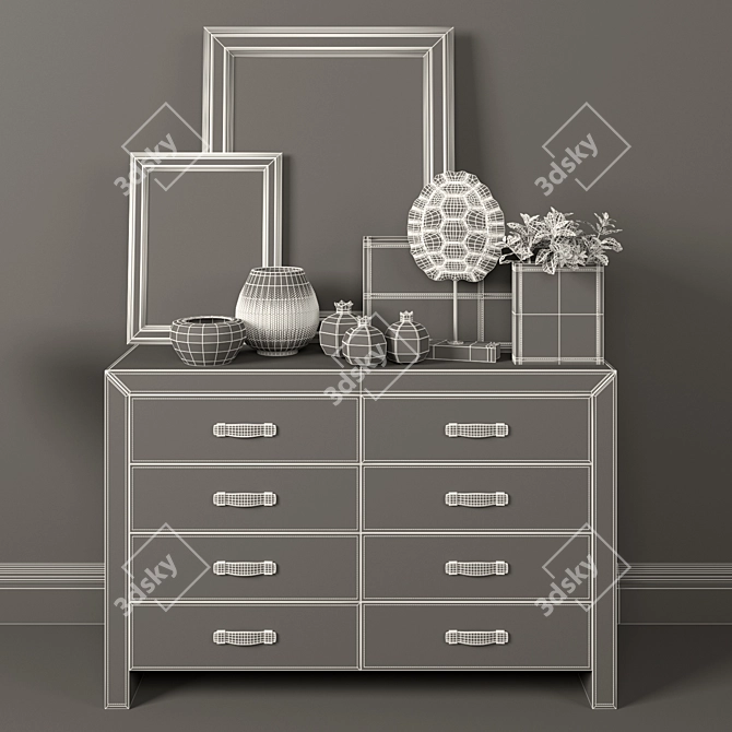 Elegant Rugiano Florida Decor Set 3D model image 3