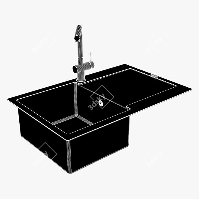 Franke Maris Fragranite Onyx Sink 3D model image 3