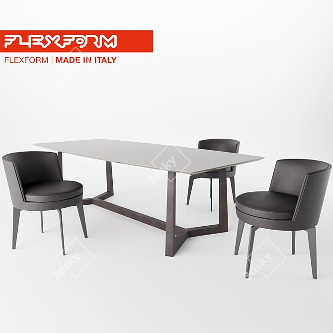 Elevate Your Space: Feel Good Chair & Gipsy Table 3D model image 1