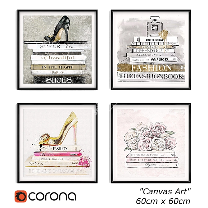 Kartina_20 - Stylish Fashion Art 3D model image 1