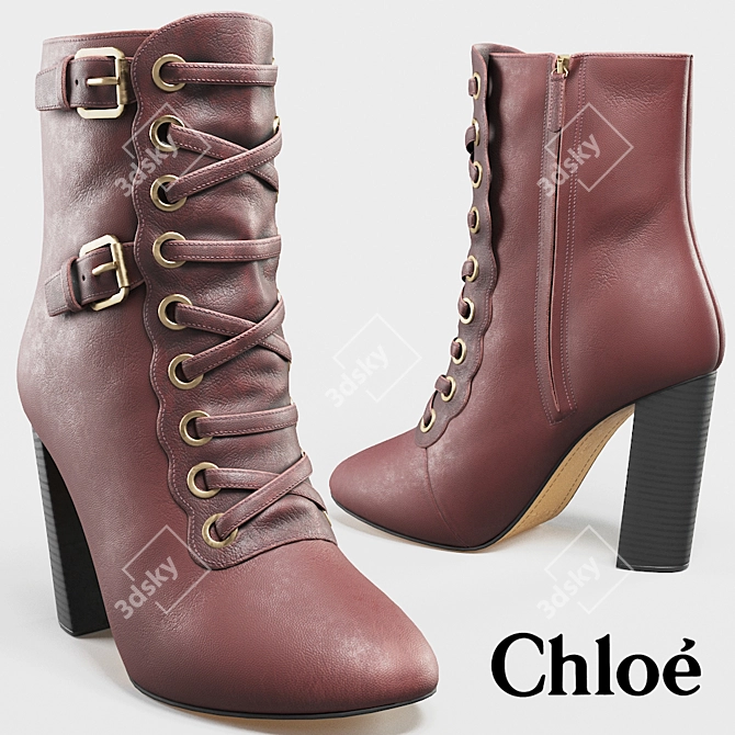 Title: Chloe Women's Boots 3D model image 1