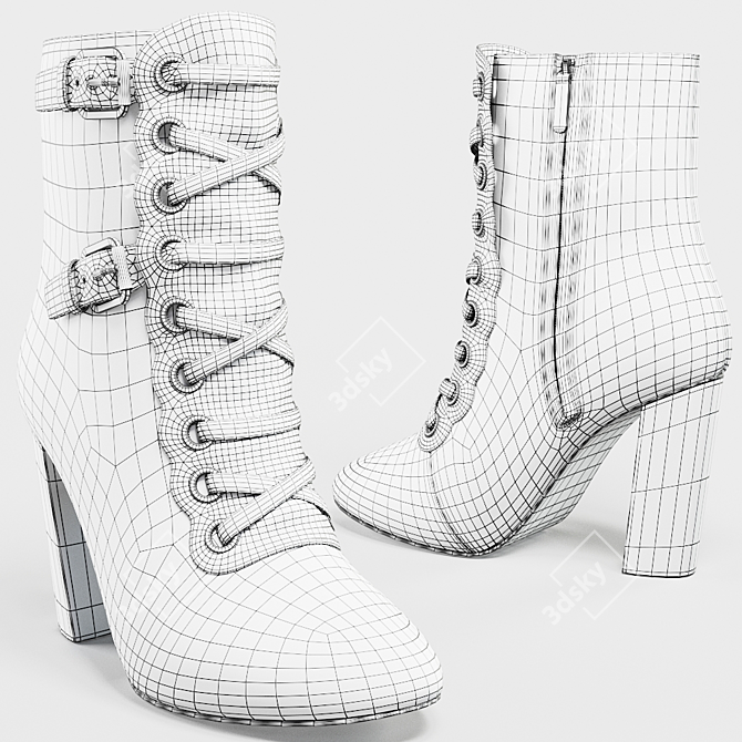 Title: Chloe Women's Boots 3D model image 3