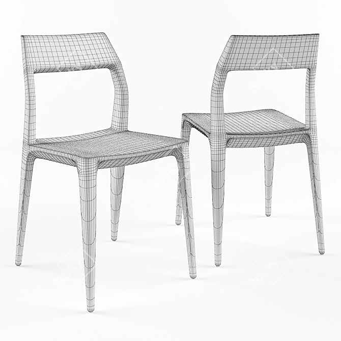 3dsmax 2013 + Vray Chair Set 3D model image 2