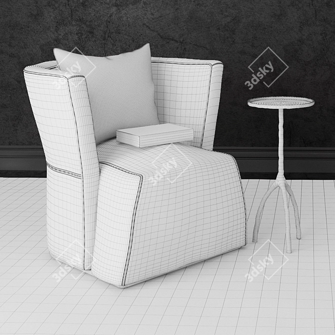 Modern Elegance: Arko Armchair 3D model image 2