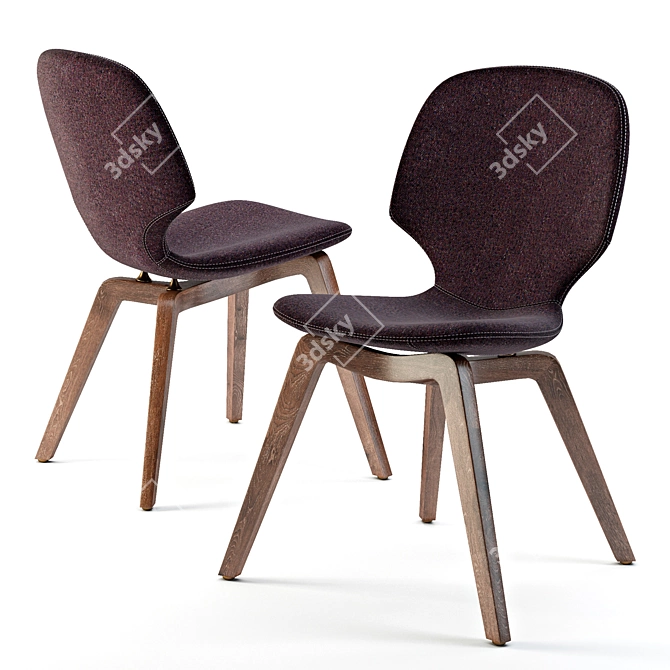 Modern Mia Chair: Stylish and Comfortable 3D model image 1