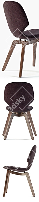 Modern Mia Chair: Stylish and Comfortable 3D model image 2