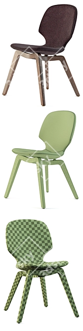 Modern Mia Chair: Stylish and Comfortable 3D model image 3