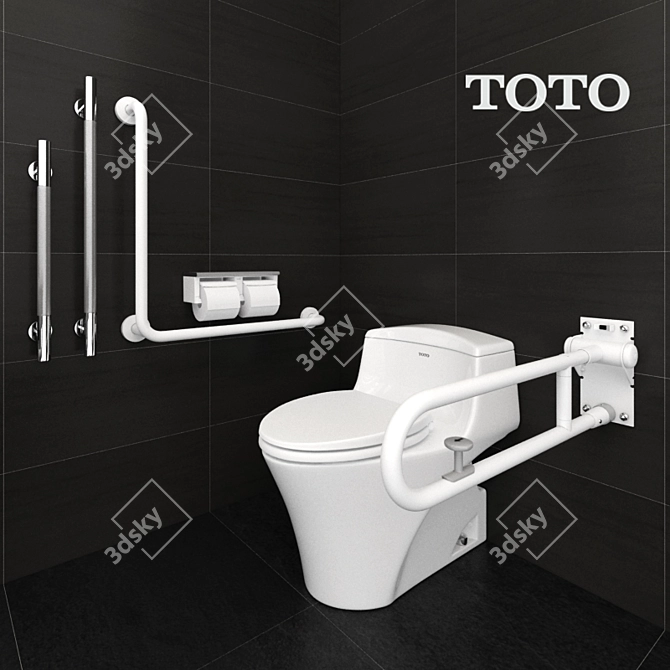 Toto CW923SGUR Toilet & Accessible Equipment 3D model image 1