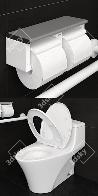 Toto CW923SGUR Toilet & Accessible Equipment 3D model image 2